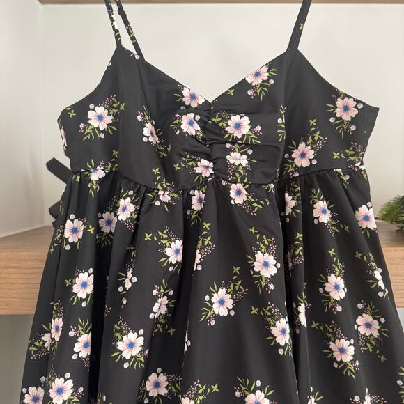 Free People In A Bubble Mini Dress in Black - Picture 3 of 7